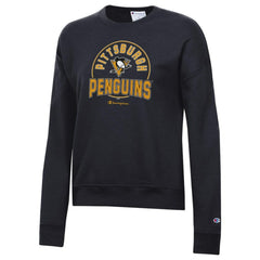 Pittsburgh Penguins Champion Women's Powerblend Pullover Sweatshirt - Black | NHL near me
