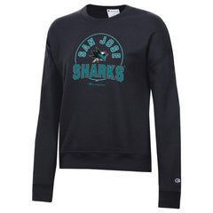 San Jose Sharks Champion Women's Powerblend Pullover Sweatshirt - Black | NHL sale
