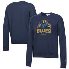 St. Louis Blues Champion Women's Powerblend Pullover Sweatshirt - Navy | NHL Lifestyle