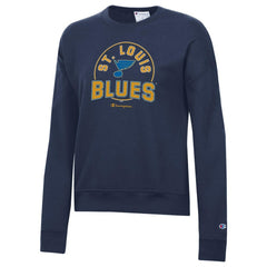 St. Louis Blues Champion Women's Powerblend Pullover Sweatshirt - Navy | NHL Lifestyle