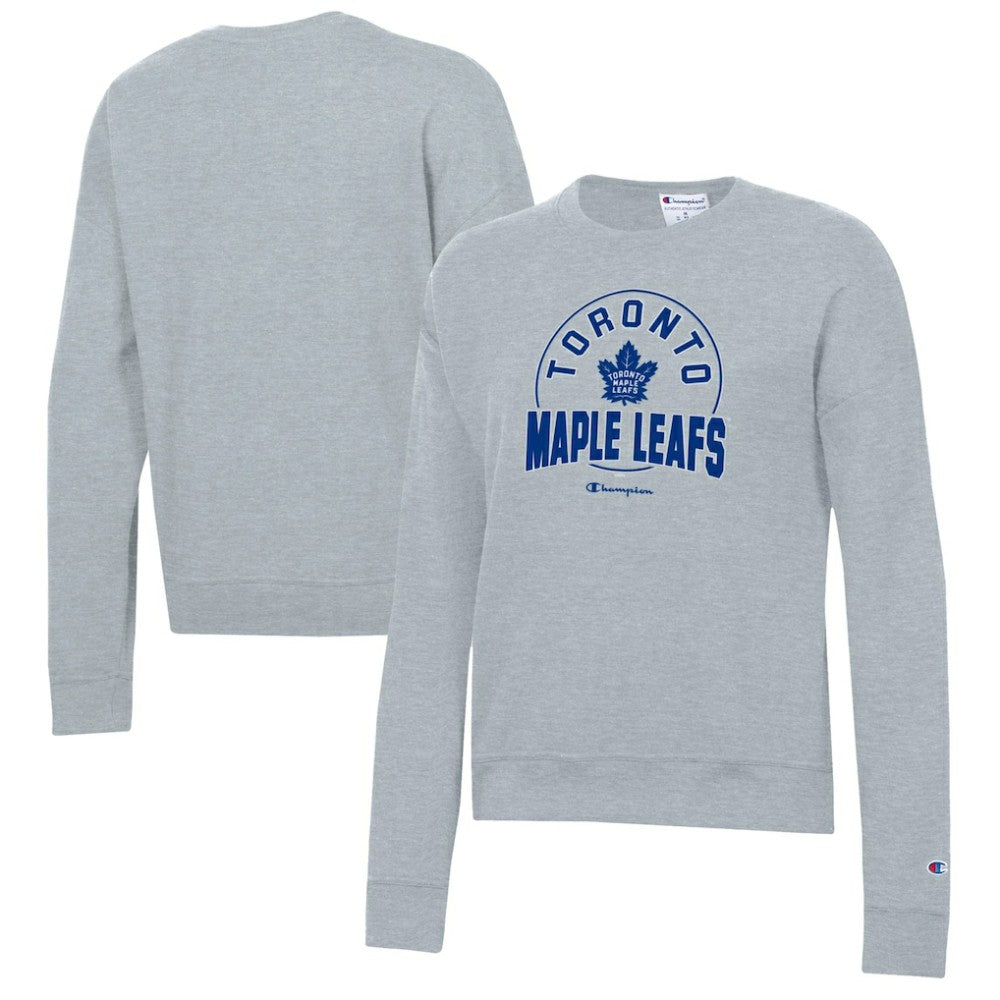 Toronto Maple Leafs Champion Women's Powerblend Pullover Sweatshirt - Gray | NHL discount