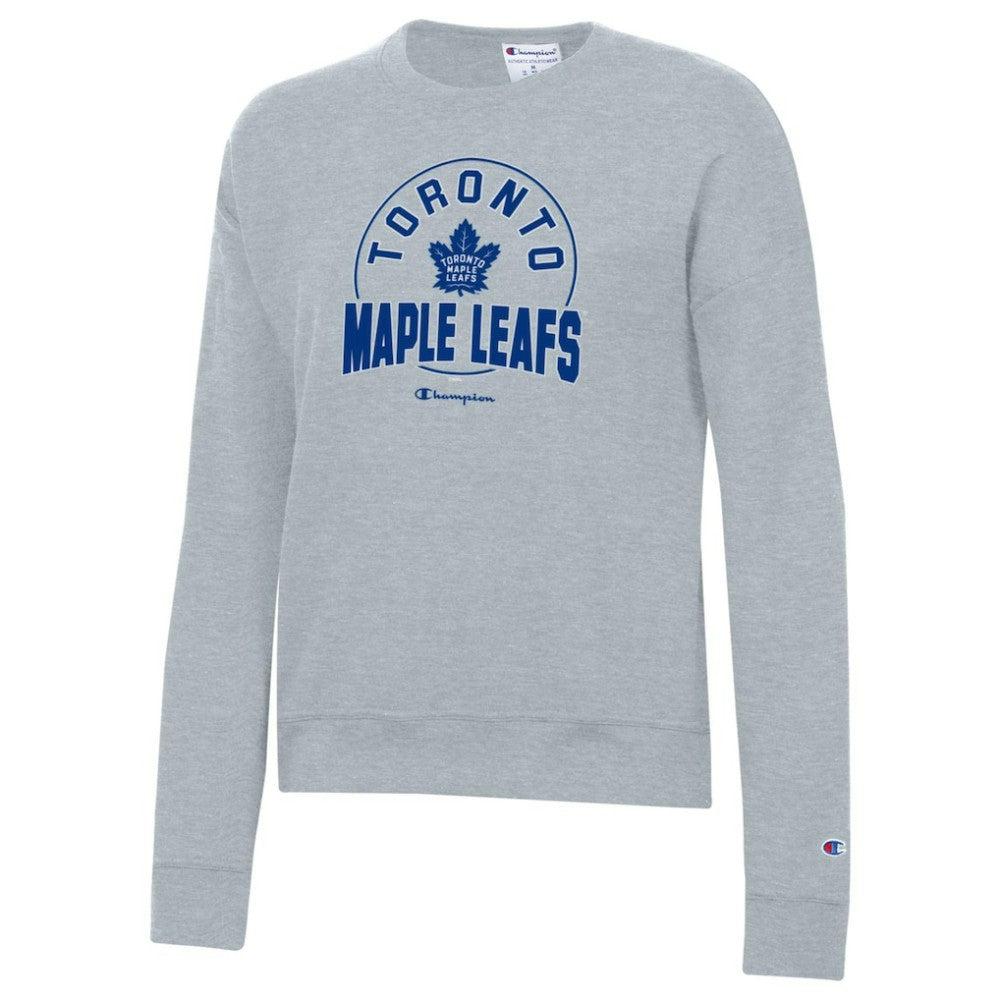 Toronto Maple Leafs Champion Women's Powerblend Pullover Sweatshirt - Gray | NHL discount