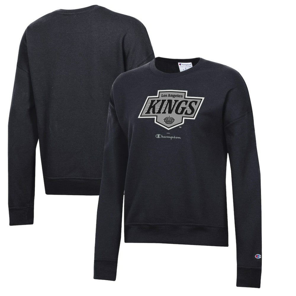 Los Angeles Kings Champion Women's Powerblend Pullover Sweatshirt - Black | NHL on sale