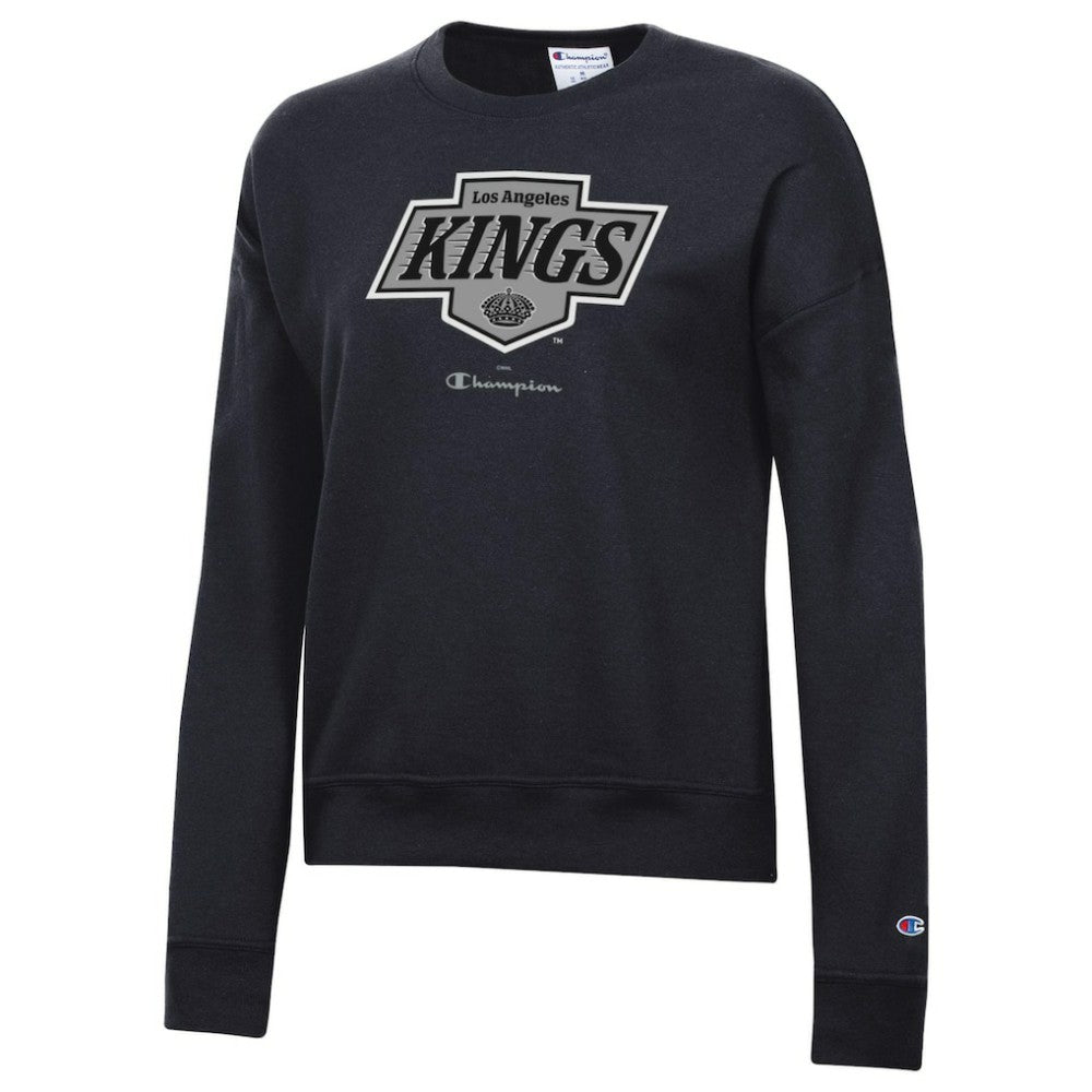 Los Angeles Kings Champion Women's Powerblend Pullover Sweatshirt - Black | NHL on sale