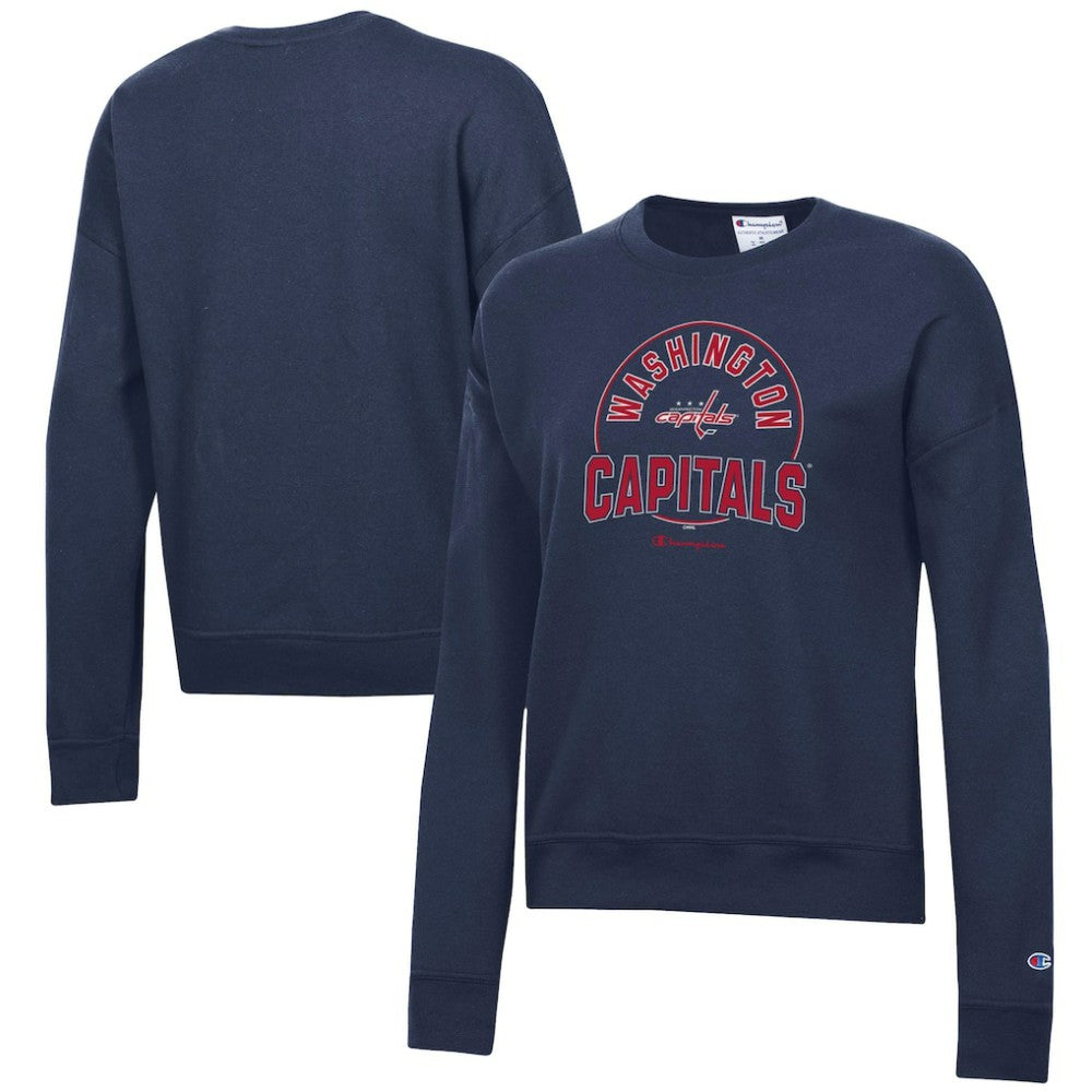Washington Capitals Champion Women's Powerblend Pullover Sweatshirt - Navy | NHL online