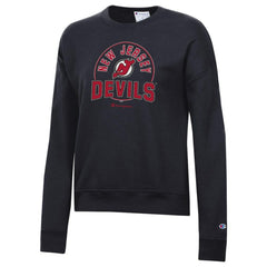 New Jersey Devils Champion Women's Powerblend Pullover Sweatshirt - Black | NHL near me