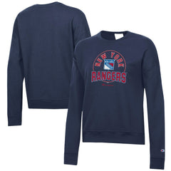 New York Rangers Champion Women's Powerblend Pullover Sweatshirt - Navy | NHL sale