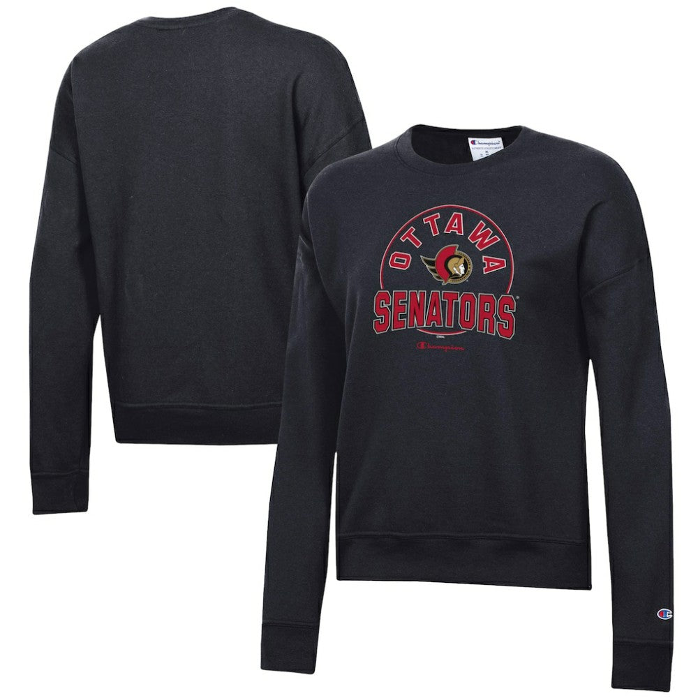 Ottawa Senators Champion Women's Powerblend Pullover Sweatshirt - Black | NHL online