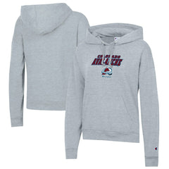 Colorado Avalanche Champion Women's Powerblend Fleece Pullover Hoodie - Gray | NHL discount