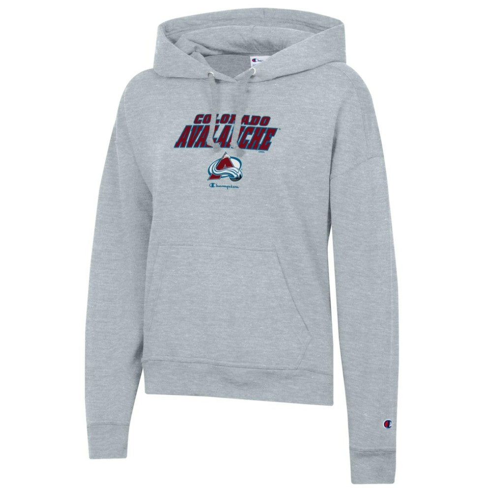 Colorado Avalanche Champion Women's Powerblend Fleece Pullover Hoodie - Gray | NHL discount