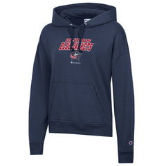 Columbus Blue Jackets Champion Women's Powerblend Fleece Pullover Hoodie - Navy | NHL near me
