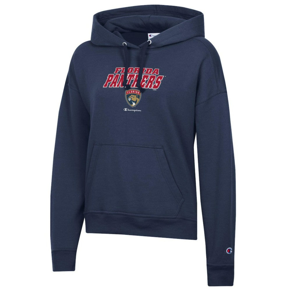 Florida Panthers Champion Women's Powerblend Fleece Pullover Hoodie - Navy | NHL near me