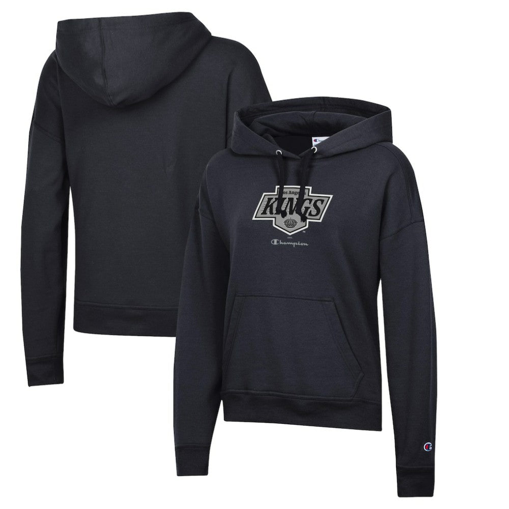 Los Angeles Kings Champion Women's Powerblend Fleece Pullover Hoodie - Black | NHL discount