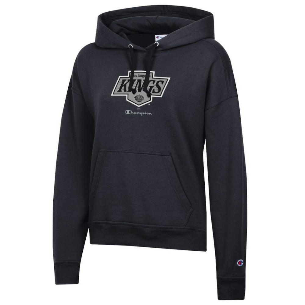 Los Angeles Kings Champion Women's Powerblend Fleece Pullover Hoodie - Black | NHL discount