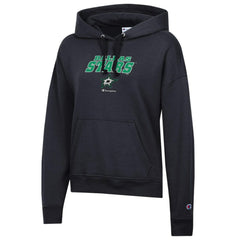 Dallas Stars Champion Women's Powerblend Fleece Pullover Hoodie - Black | NHL near me