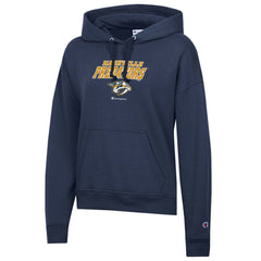 Nashville Predators Champion Women's Powerblend Fleece Pullover Hoodie - Navy | NHL on sale