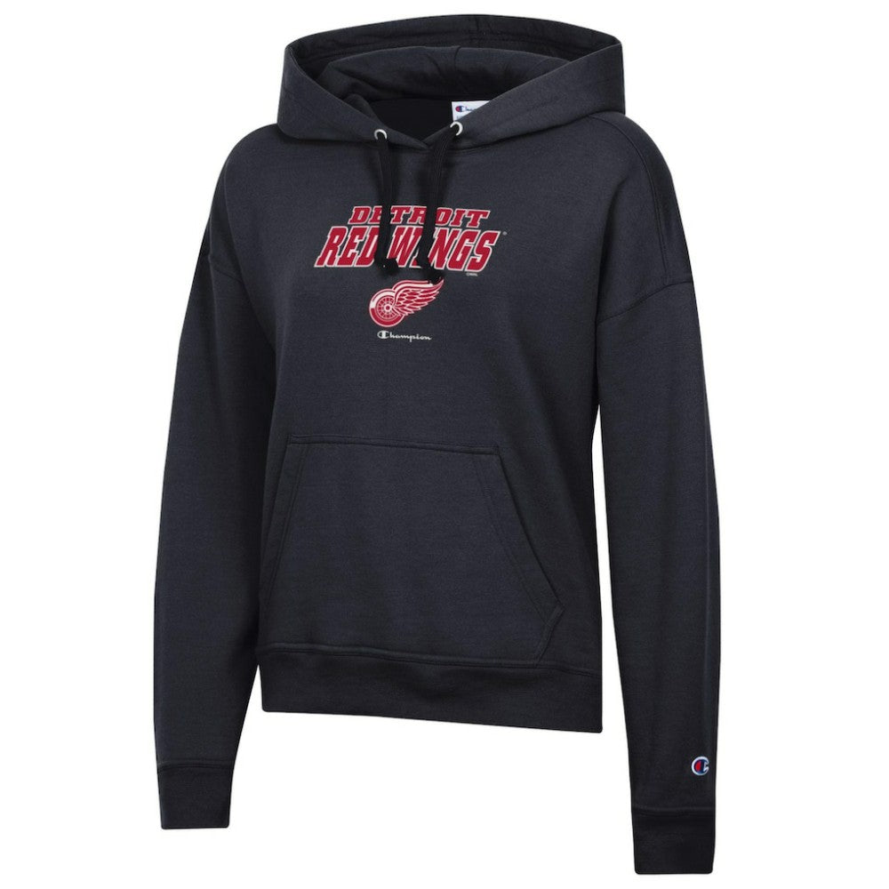 Detroit Red Wings Champion Women's Powerblend Fleece Pullover Hoodie - Black | NHL online