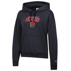 Calgary Flames Champion Women's Powerblend Fleece Pullover Hoodie - Black | NHL sale