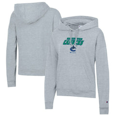 Vancouver Canucks Champion Women's Powerblend Fleece Pullover Hoodie - Gray | NHL on sale