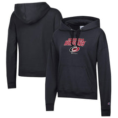 Carolina Hurricanes Champion Women's Powerblend Fleece Pullover Hoodie - Black | NHL Lifestyle