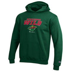 Minnesota Wild Champion Youth Eco Powerblend Pullover Hoodie - Hunter Green | NHL online