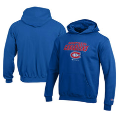 Montreal Canadiens Champion Youth Eco Powerblend Pullover Hoodie - Royal | NHL Clearance