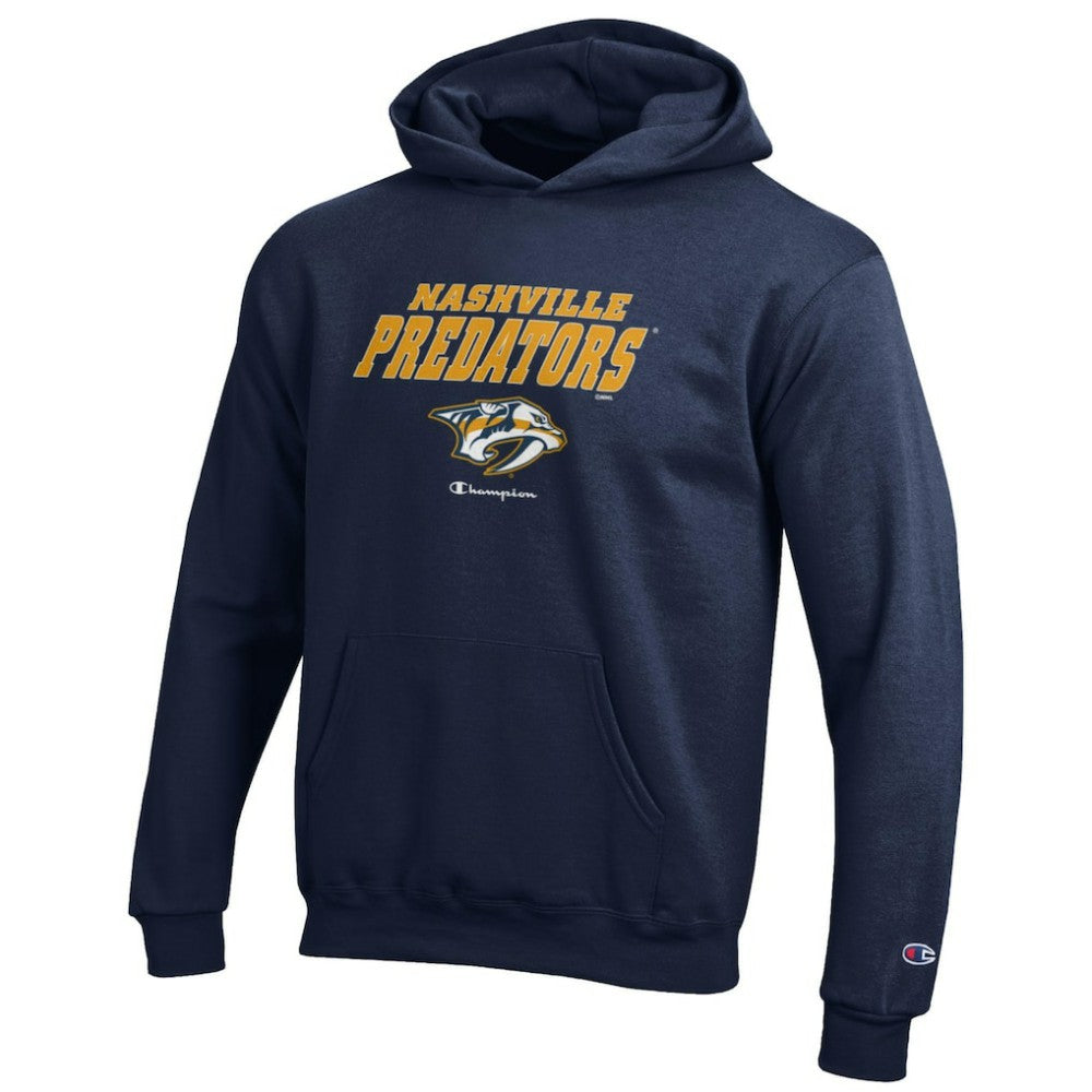 Nashville Predators Champion Youth Eco Powerblend Pullover Hoodie - Navy | NHL sale