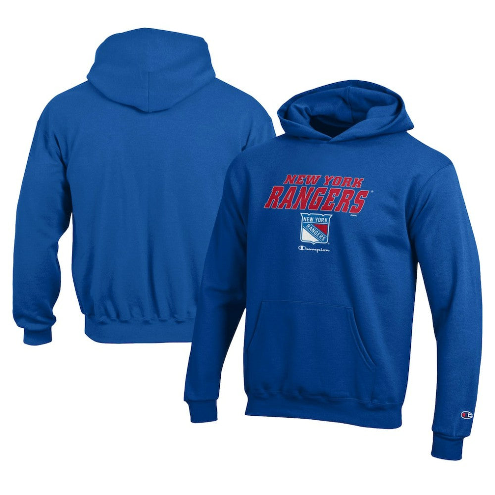 New York Rangers Champion Youth Eco Powerblend Pullover Hoodie - Royal | NHL discount