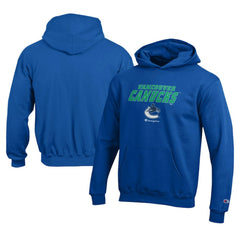 Vancouver Canucks Champion Youth Eco Powerblend Pullover Hoodie - Royal | NHL near me