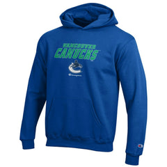 Vancouver Canucks Champion Youth Eco Powerblend Pullover Hoodie - Royal | NHL near me