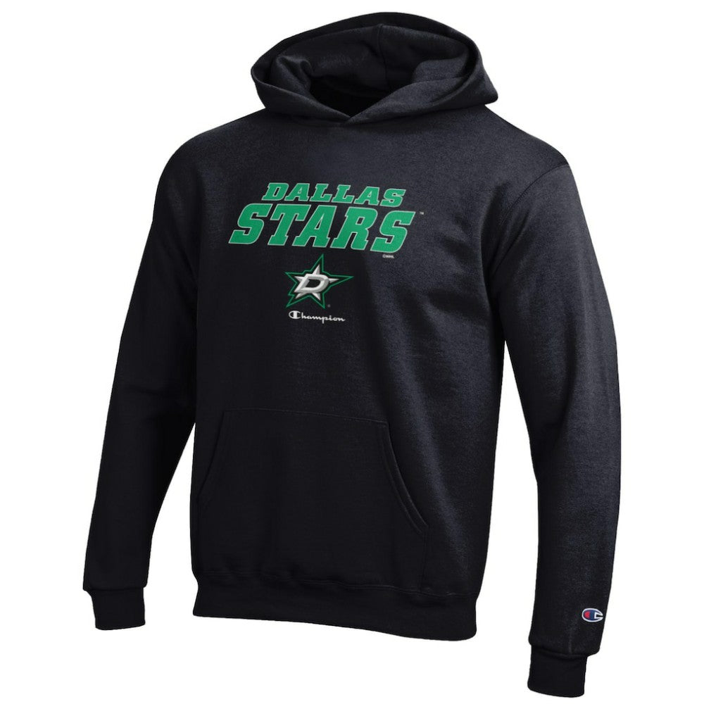 Dallas Stars Champion Youth Eco Powerblend Pullover Hoodie - Black | NHL sale