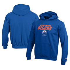 Edmonton Oilers Champion Youth Eco Powerblend Pullover Hoodie - Royal | NHL on sale