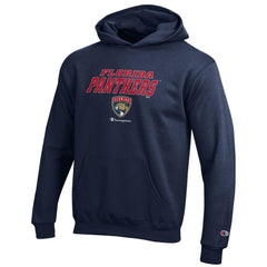 Florida Panthers Champion Youth Eco Powerblend Pullover Hoodie - Navy | NHL Lifestyle