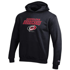 Carolina Hurricanes Champion Youth Eco Powerblend Pullover Hoodie - Black | NHL Clearance