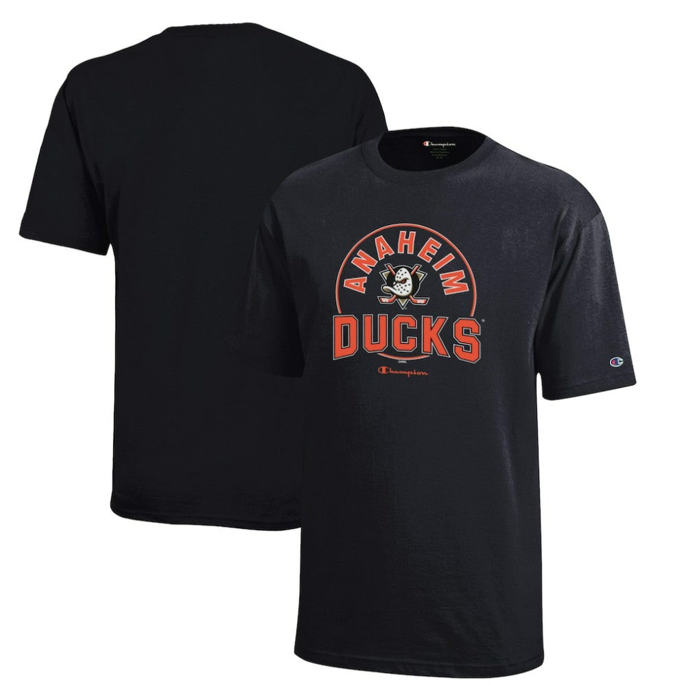 Anaheim Ducks Champion Youth Jersey T-Shirt - Black | NHL near me