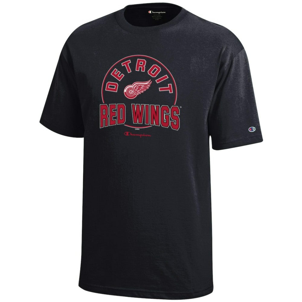 Detroit Red Wings Champion Youth Jersey T-Shirt - Black | NHL online