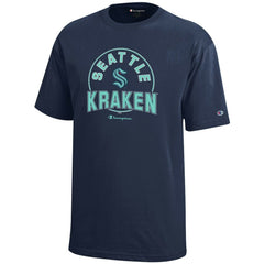 Seattle Kraken Champion Youth Jersey T-Shirt - Deep Sea Blue | NHL near me