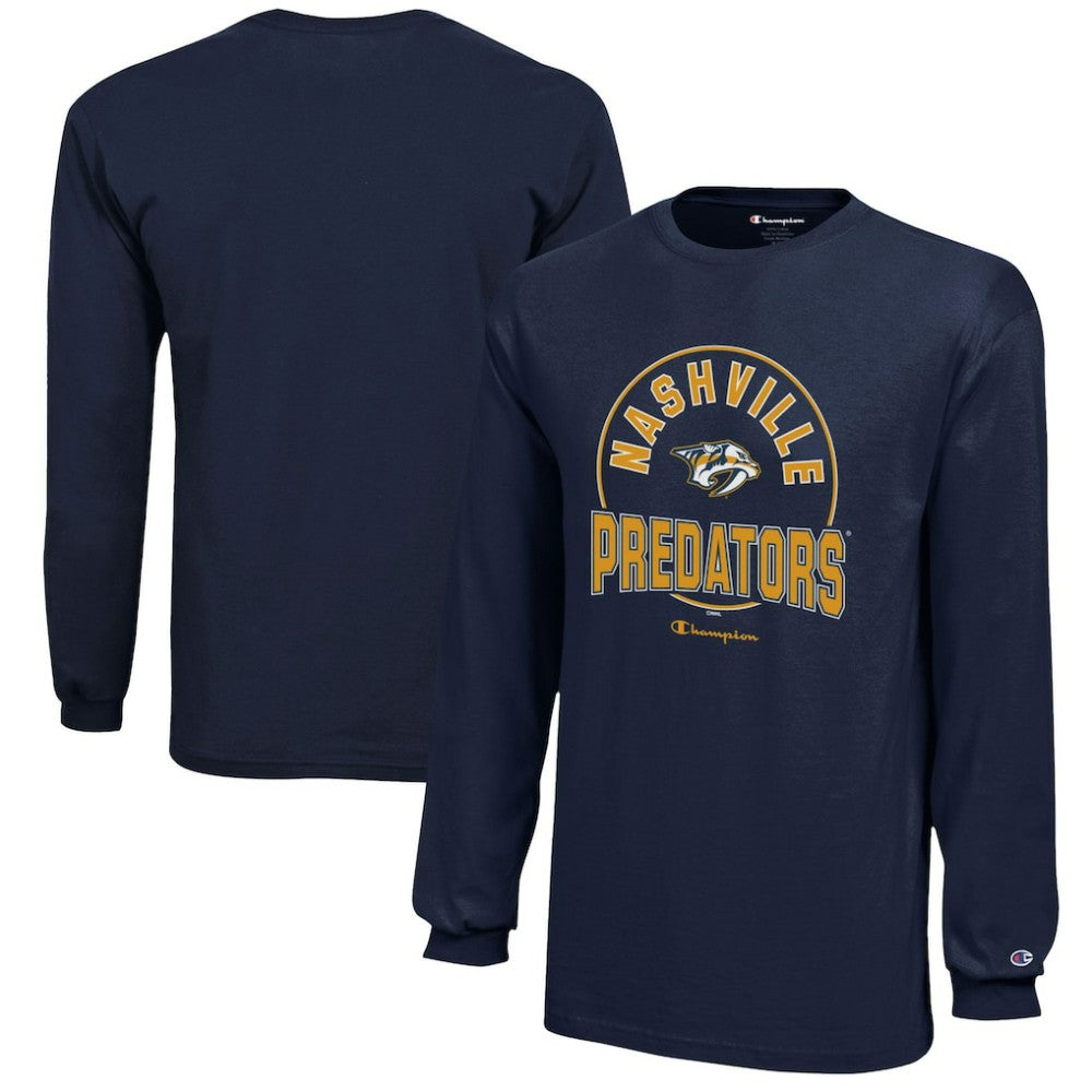 Nashville Predators Champion Youth Long-Sleeve Jersey T-Shirt - Navy | NHL sale