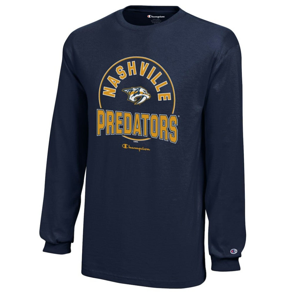 Nashville Predators Champion Youth Long-Sleeve Jersey T-Shirt - Navy | NHL sale