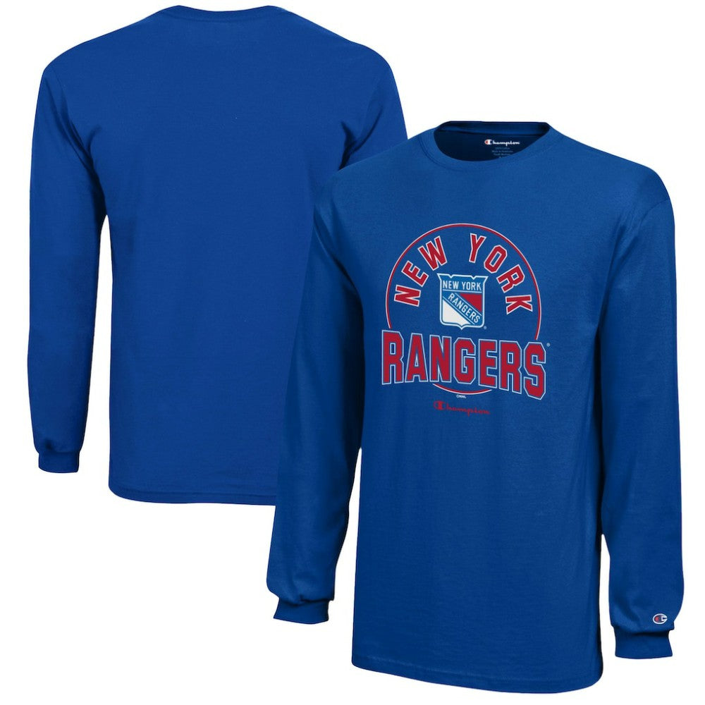 New York Rangers Champion Youth Long-Sleeve Jersey T-Shirt - Royal | NHL near me