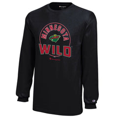 Minnesota Wild Champion Youth Long-Sleeve Jersey T-Shirt - Black | NHL near me