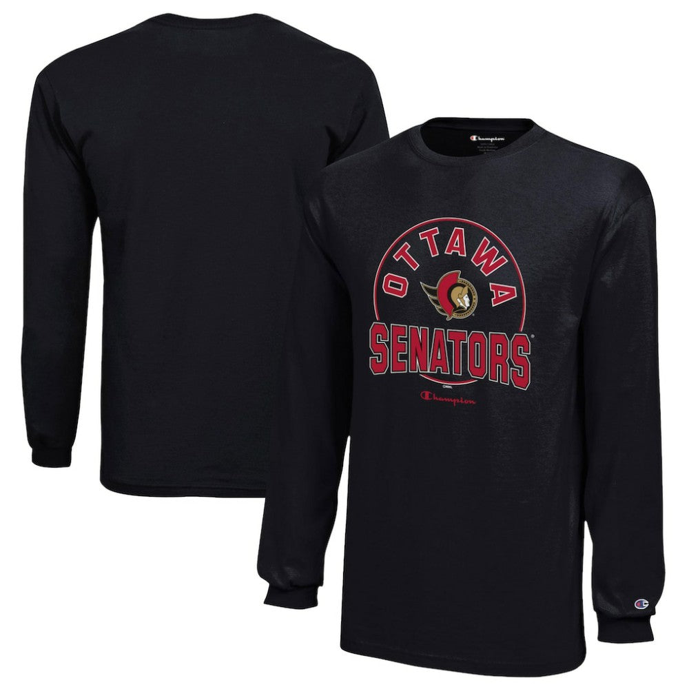 Ottawa Senators Champion Youth Long-Sleeve Jersey T-Shirt - Black | NHL on sale