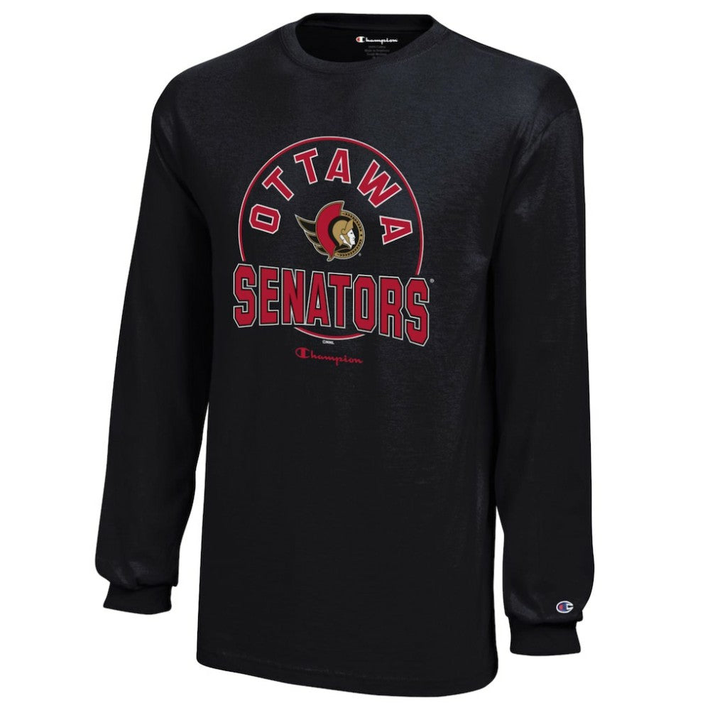 Ottawa Senators Champion Youth Long-Sleeve Jersey T-Shirt - Black | NHL on sale