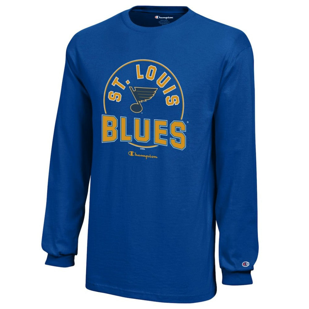 St. Louis Blues Champion Youth Long-Sleeve Jersey T-Shirt - Royal | NHL near me