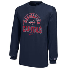 Washington Capitals Champion Youth Long-Sleeve Jersey T-Shirt - Navy | NHL on sale