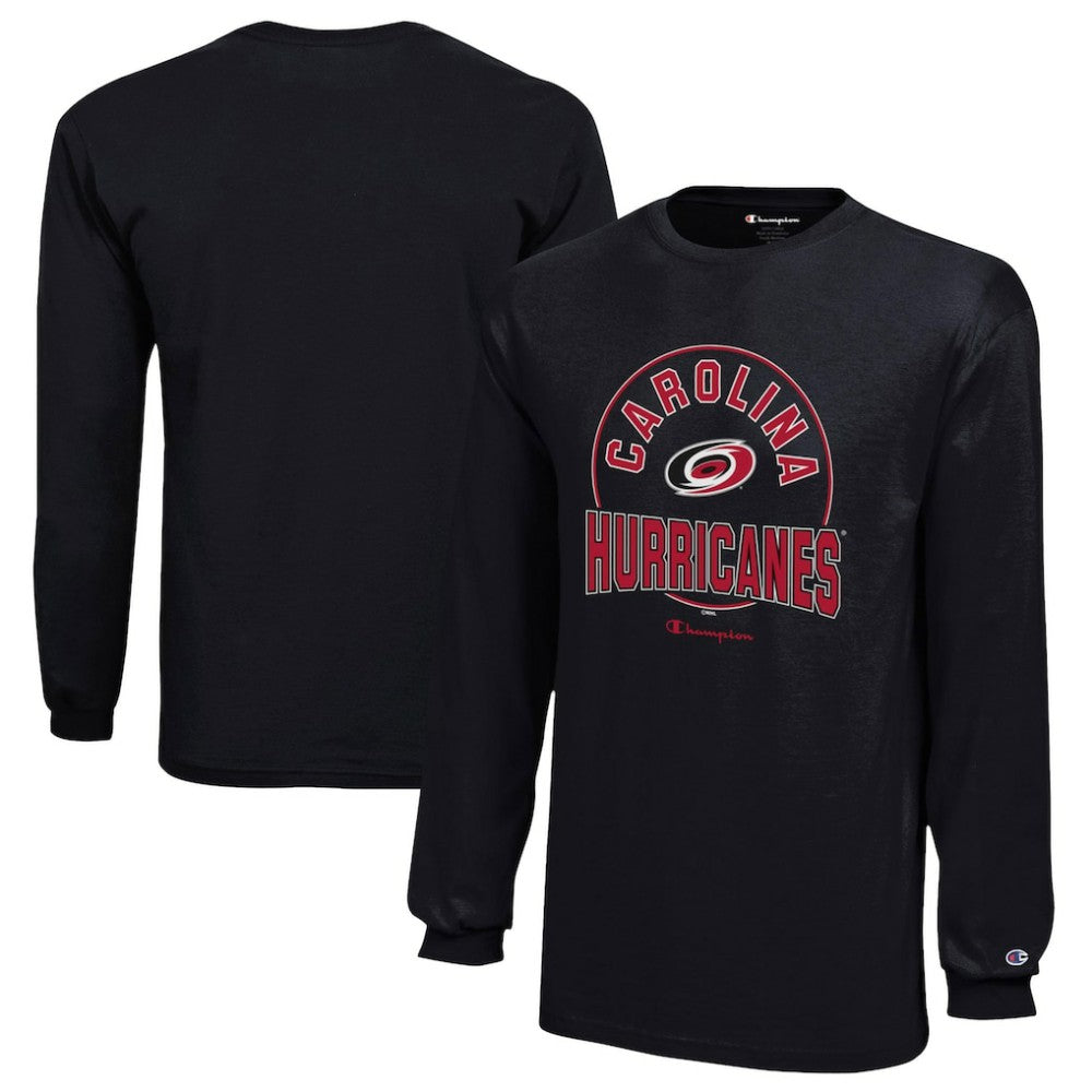 Carolina Hurricanes Champion Youth Long-Sleeve Jersey T-Shirt - Black | NHL discount