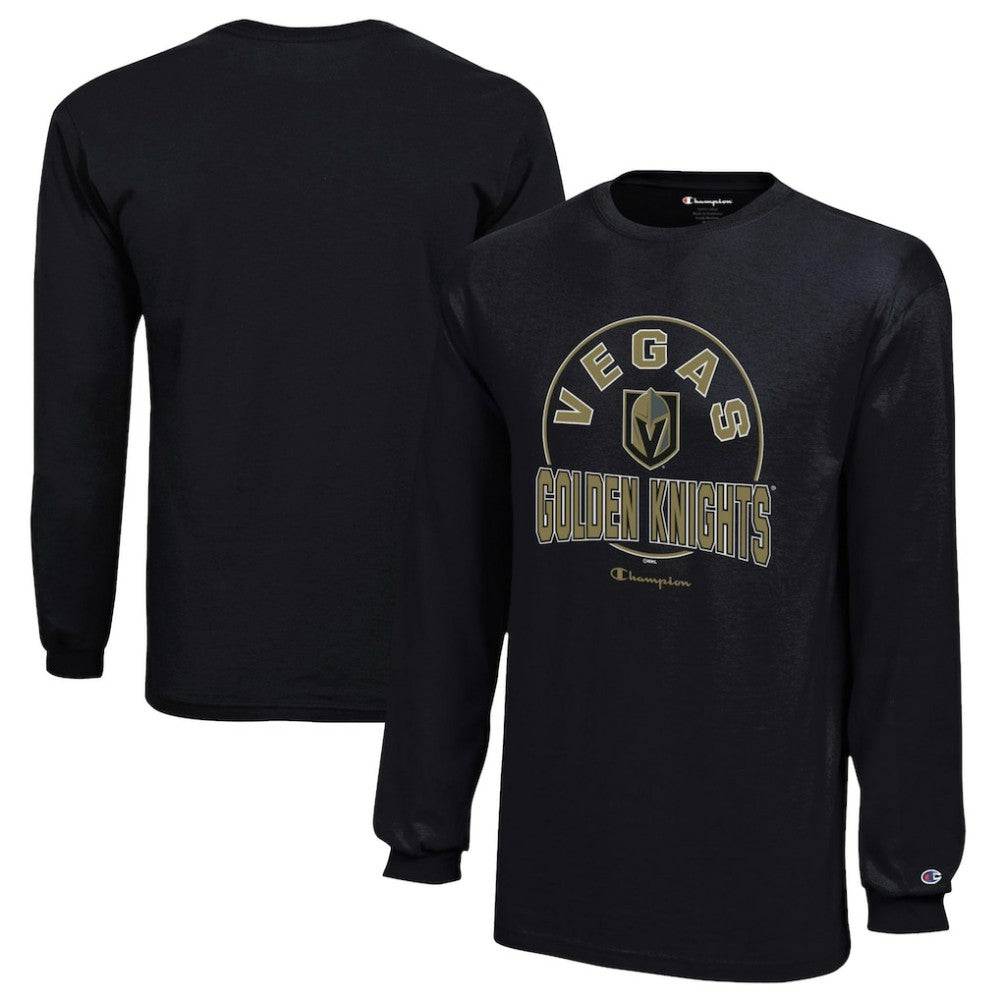 Vegas Golden Knights Champion Youth Long-Sleeve Jersey T-Shirt - Black | NHL near me