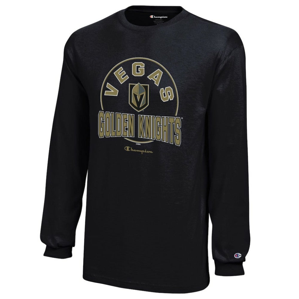 Vegas Golden Knights Champion Youth Long-Sleeve Jersey T-Shirt - Black | NHL near me