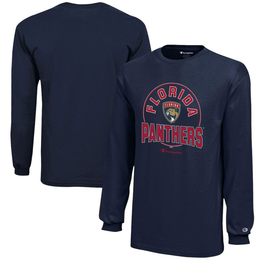 Florida Panthers Champion Youth Long-Sleeve Jersey T-Shirt - Navy | NHL online