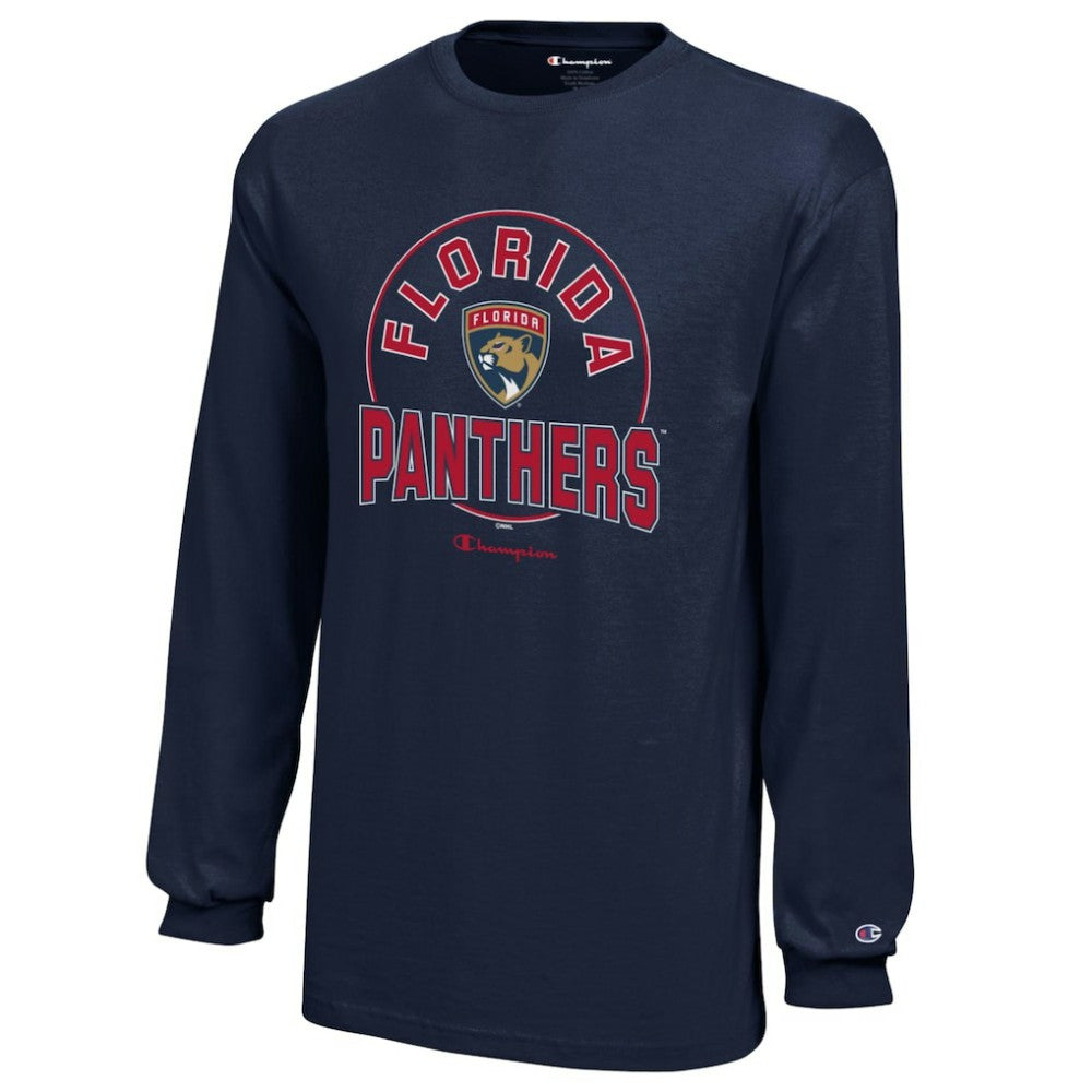 Florida Panthers Champion Youth Long-Sleeve Jersey T-Shirt - Navy | NHL online